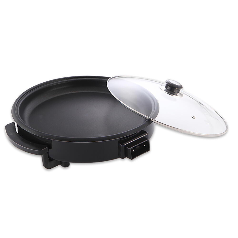Paellera Sartén Eléctrica 42 cm X 7 cm 1500W Antiadherente | Tapa Cristal | Termostato Regulable